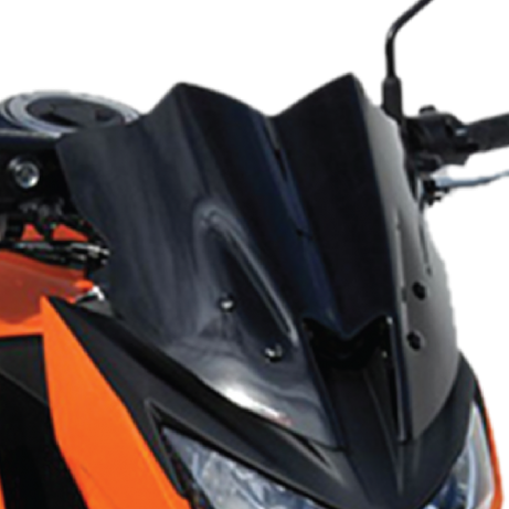 ERMAX Nose Sport Windscreen Kawasaki Z800 '13-'16 (30cm) Light Black 030303084