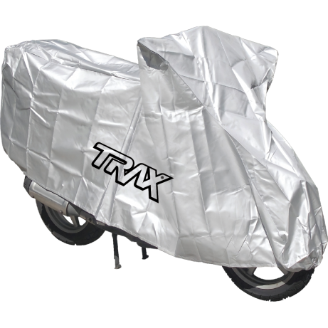 TRAX Motorcycle Cover 190T Polyester Silver 3XL 750cc w/ Bag
