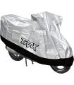 TRAX Motorcycle Cover	190T Polyester Double Colour Upper Silver/Lower Black XL 150cc w/ Bag