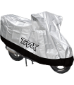 TRAX Motorcycle Cover 190T Polyester Double Colour Upper Silver/Lower Black 4XL 750cc w/ Bag