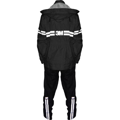 [READY TO ORDER] 3M Rainwear Scotchlite Reflective Raincoat Gen-2.1 Black