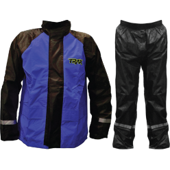 [READY TO ORDER] TRAX Rainsuit TE-10 Black/Blue