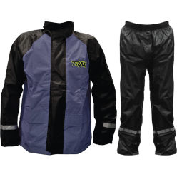 [READY TO ORDER] TRAX Rainsuit TE-10 Black/Grey
