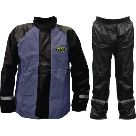 [READY TO ORDER] TRAX Rainsuit TE-10 Black/Grey
