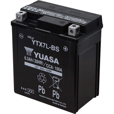 YUASA Motorcycle Battery YTX7L-BS(V) (TW) CP