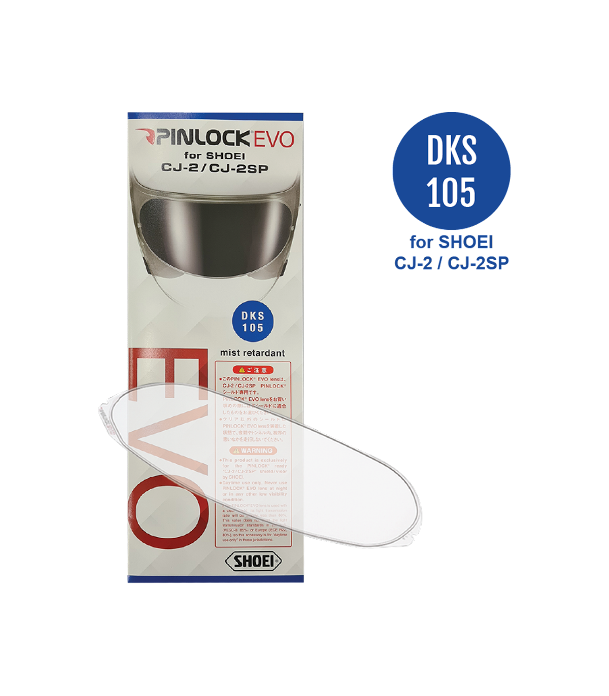 Buy [READY TO ORDER] PINLOCK EVO Sheet Lens DKS105 For SHOEI CJ-2