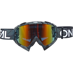 O'NEAL Goggles B-10 Camo V22 Black/White Radium Red