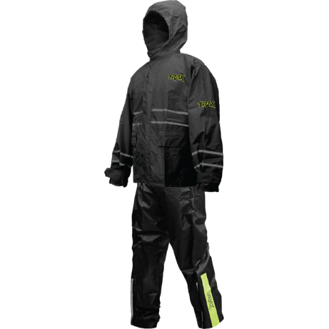 [READY TO ORDER] TRAX Rainsuit PU11 Black/Black