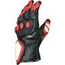 MOTERO Gloves SLG-115 Full Leather w Knuckle Red