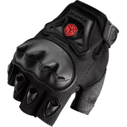 SCOYCO Gloves MC-29D Half Mesh Black