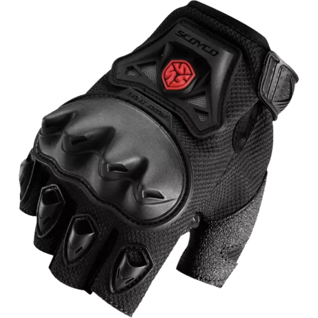 SCOYCO Gloves MC-29D Half Mesh Black