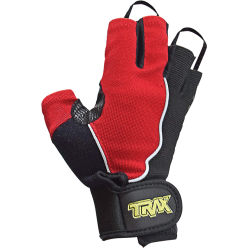 TRAX Gloves SLC-461 Half Bicycle Red