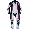 TRAX Full Leather Suit SLG-1202 Full Leather 1pc White/Black/Red