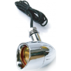 Winker Lamp WK-H01-05 Harley Davidson BULLET W/ADJ VISOR CLEAR-LENS PC