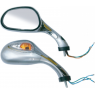 Back Mirror ASD-0607 D/GREY, C/RED, SILVER WITH LIGHT	PAIR