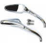 Back Mirror ES-152 CHROME, HONDA/YAMAHA, 10MM	PAIR