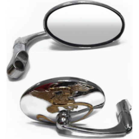 Back Mirror KA-55-ZEG-10 CHROMED 10MM PC