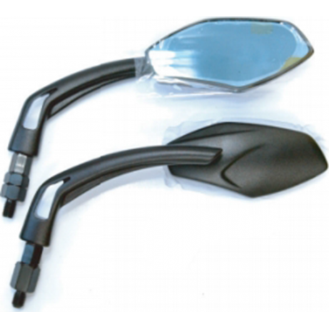 Back Mirror MG-1827 SILVER, HONDA/YAMAHA, 10MM PAIR