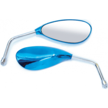 Back Mirror MP-103-1-BLU BLUE, RY, RH, LH, 10MM PC