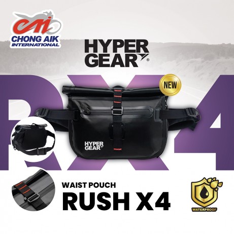 HYPER GEAR Waist Pouch Rush X4 Black