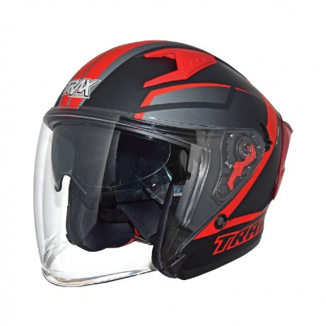 [READY TO ORDER] TRAX TZ301 Matt Black/Red-G7 [PSB APPROVED]