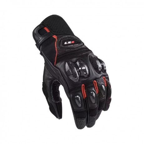 LS2 Gloves Spark 2 Black/Red