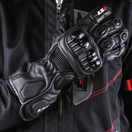 LS2 Gloves Swift Racing Black