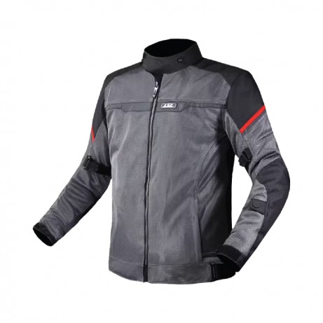 LS2 Jacket Riva Man WP Black/Grey/Red