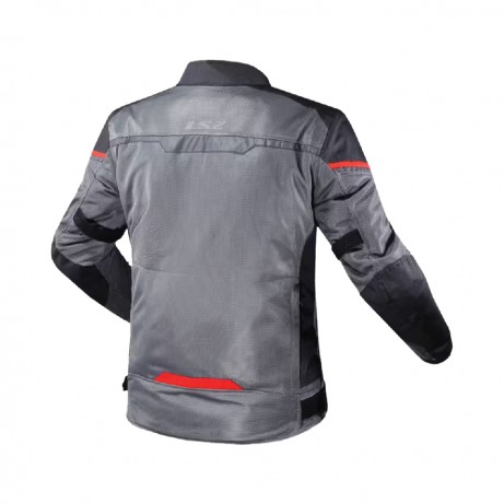 LS2 Jacket Riva Man WP Black/Grey/Red