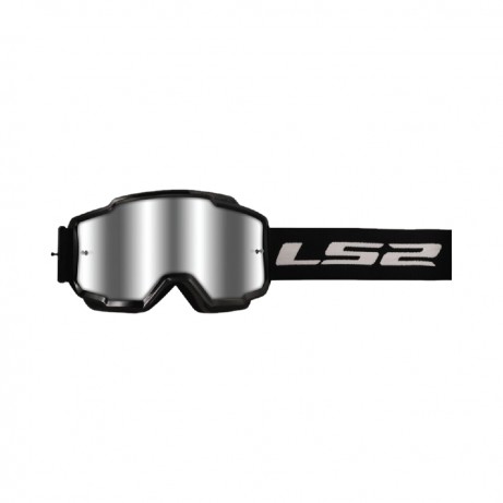 LS2 Goggles Charger Black w Silver Lens