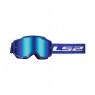 LS2 Goggles Charger Blue w Iridium Lens