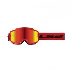 LS2 Goggles Charger Red w Iridium Lens