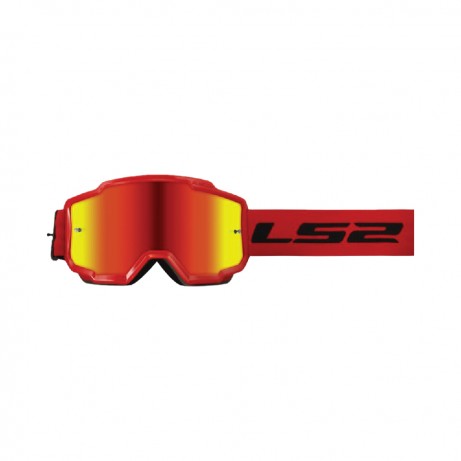 LS2 Goggles Charger Red w Iridium Lens