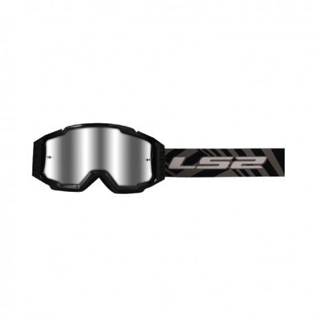 LS2 Goggles Charger Pro Black w Silver Lens