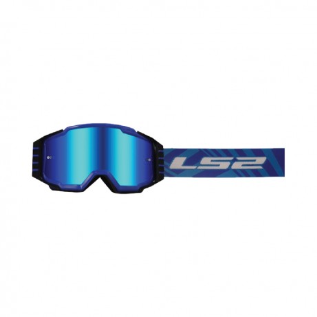 LS2 Goggles Charger Pro Blue w Iridium Lens