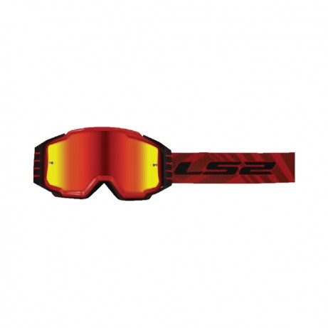 LS2 Goggles Charger Pro Red w Iridium Lens