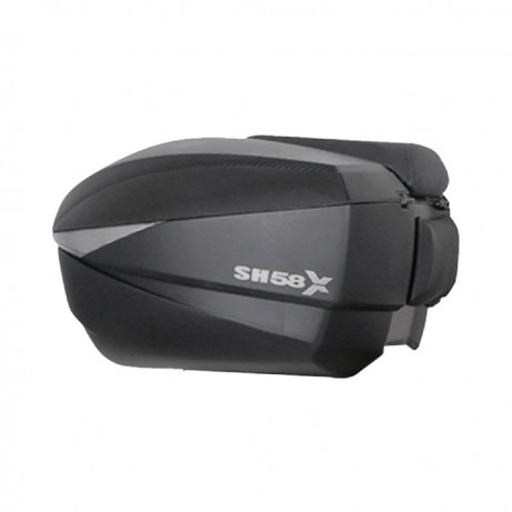 SHAD Top Case SH58X (Expanable Concept) Black w/ Carbon Cover