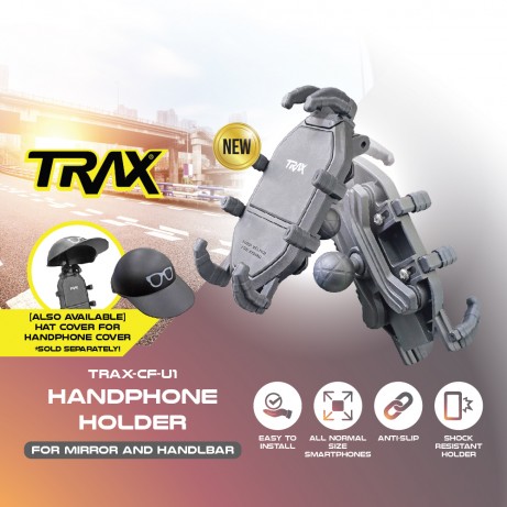 [READY TO ORDER] TRAX Handphone Holder Anti-Shock Universal (for Mirror and Handlebar) TRAX-CF-U1