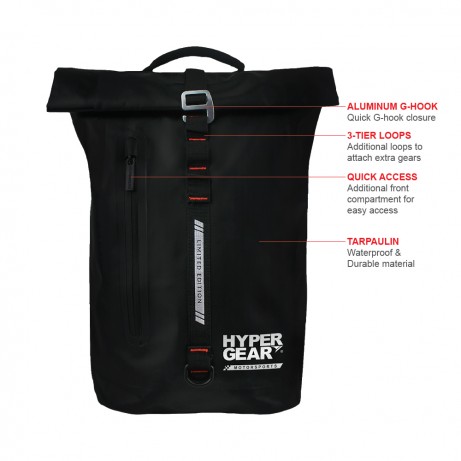 HYPER GEAR Dry Bag Aero 25L Black