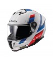 LS2 FF808 Stream 2 Vintage Gloss White Blue Red [PSB APPROVED]