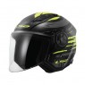 LS2 OF616 Airflow 2 Brush Gloss Black Hi Viz Yellow [PSB APPROVED]