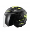 LS2 OF616 Airflow 2 Brush Gloss Black Hi Viz Yellow [PSB APPROVED]