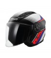 LS2 OF616 Airflow 2 Rush Gloss White Blue Red [PSB APPROVED]