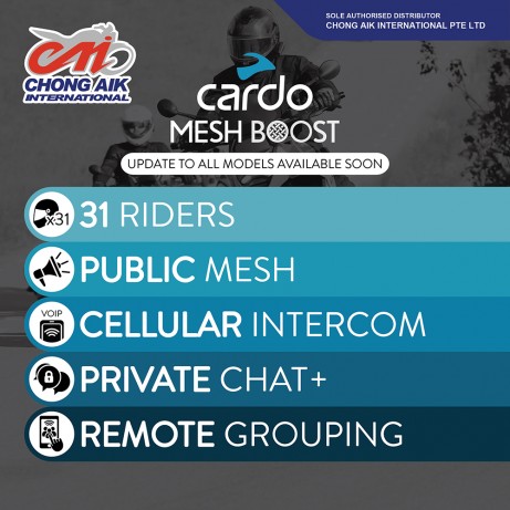 CARDO Intercom System Packtalk Pro Single (Sound by JBL)