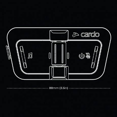 CARDO Intercom System Packtalk Outdoor Single (Sound by JBL)
