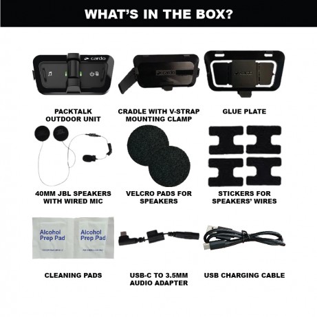 CARDO Intercom System Packtalk Outdoor Single (Sound by JBL)