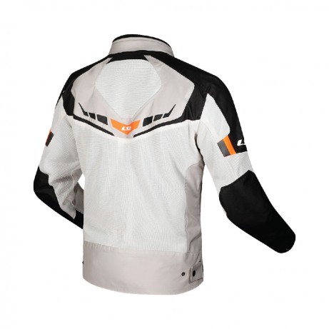 LS2 Jacket Garda Air Man Black/Grey/Hi-Viz Orange